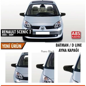 Drs Tuning Renault Scenic 2 (2004-2009) Sonrası Batman Yarasa Ayna Kapağı (Piano Black)