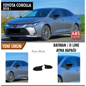 Drs Tuning Toyota Corolla E210 Batman Yarasa Ayna Kapağı Piano Black / 2018 Sonrası
