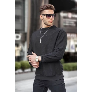Siyah Basic Erkek Sweatshirt 6010