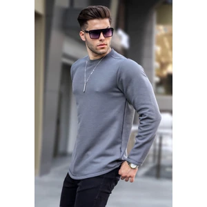 Füme Bisiklet Yaka Regular Fit Basic Sweatshirt 6023