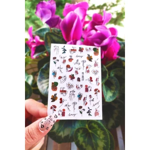 BP Tattoo Trend Kadın Tırnak Süsü Kendinden Yapışkanlı Tırnak Sticker