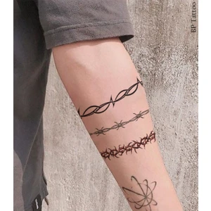 BP Tattoo Tel Örgü Tribal Kol Dövmesi Unisex Tattoo