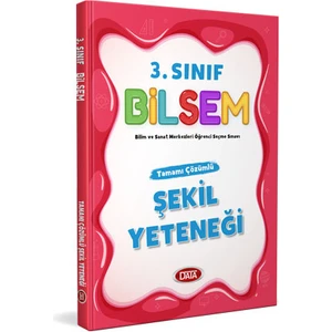 Data Yayınları 3. Sınıf Bilsem Tamamı Çözümlü Şekil Yeteneği