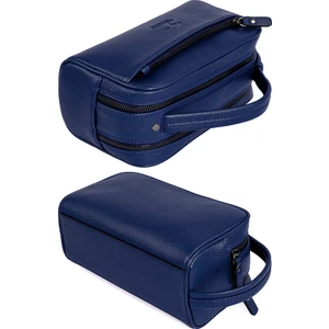 Kangaroo Kıngdom Hakiki Deri Lacivert Erkek Portföy & Clutch El Çantası 6466-L