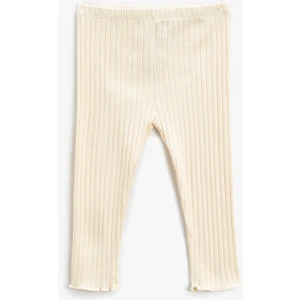 Basic Ribanalı Tayt Beli Lastikli