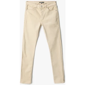 Basic Gabardin Pantolon 5 Cep Düğme Detaylı