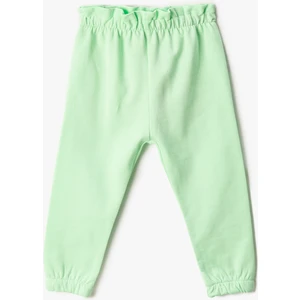 Basic Jogger Eşofman Altı Beli Büzgülü Lastikli Şardonlu