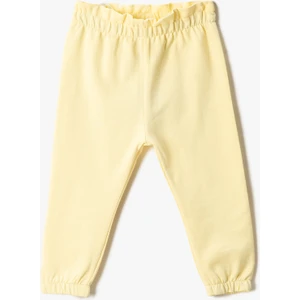 Basic Jogger Eşofman Altı Beli Büzgülü Lastikli Şardonlu