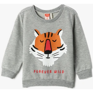 Erkek Bebek Sweatshirt Gri 3SMB10049TK