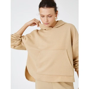 Kapüşonlu Oversize Sweatshirt Kanguru Cepli
