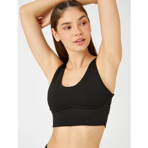 Basic Sporcu Sütyeni U Yaka Kalın Askılı