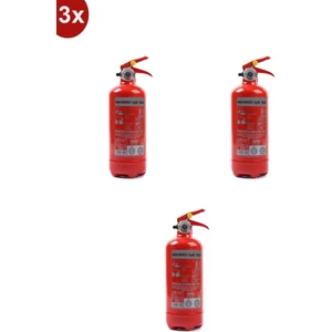 Yangın Tüpü Söndürücü 1kg 3 Lü 4 Yıl Garantili 2022 Üretim 2026 Tekrar Dolum
