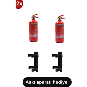 Yangın Tüpü Söndürücü Askısı Plastik 2 Adet , 1 kg 2 Adet Araç Tüpü