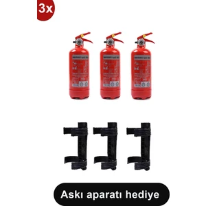 Yangın Tüpü Söndürücü Askısı Plastik 3 Adet , 1 kg 3 Adet Araç Tüpü
