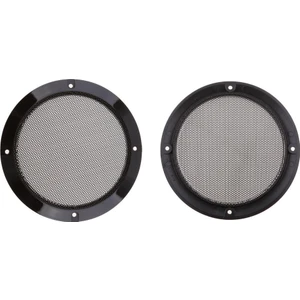 2 Adet 5 "hoparlör Dekoratif Daire Subwoofer Grill Kapak Guard Koruyucu Mesh (Yurt Dışından)