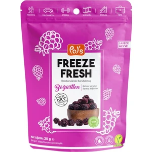 Freeze Fresh Dondurularak Kurutulmuş Böğürtlen 20 G