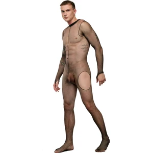 La Blinque Erkek  Uzun Kollu File Vücut Çorabı