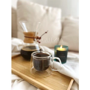 Isıya Dayanıklı Kuplu Çift Cidarlı Espresso Bardak | Kahve Bardağı | Borosilikat 1 Adet | 200 ml