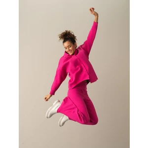 Kadın Fuşya Regular Fit Triko Pantolon