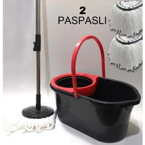 Extra 1 Adet Microfiber Püskül Hediyeli 360° Dönerli Mop Lodos Temizlik Kova Seti Sık-Sil-Yıka-Arıt