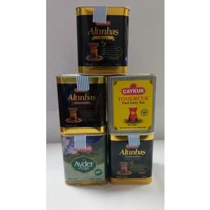 Ayder Tomurcuk ve Altınbaş 100 gr Teneke Kutu Çaylar 100 gr x 5