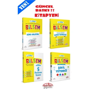Editör Yayınları 2. Sınıf Bilsem Konu Anlatım Soru Bankası Deneme Şekil Yeteneği Seti Yeni Baskı
