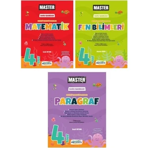 Okyanus Yayınları Master 4. Sınıf Master Matematik Master Fen Bilimleri Master Paragraf Soru Bankası Set 2023