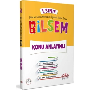 Editör Yayınları 1. Sınıf Bilsem Konu Anlatımlı