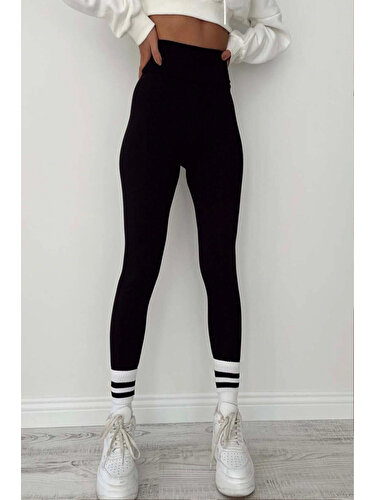 DAXİS Sportwear Company Kadın Siyah Yüksek Bel Dikişsiz Fiyatı