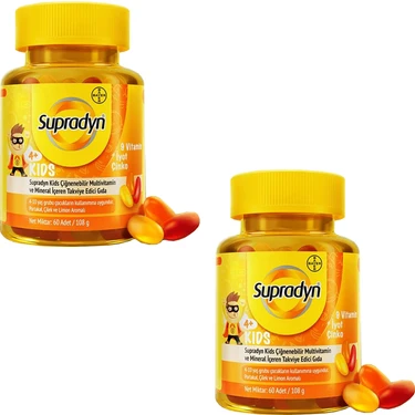 Supradyn Kids Multivitamin Ve Mineral Içeren Çiğnenebilir 60 Tablet 2