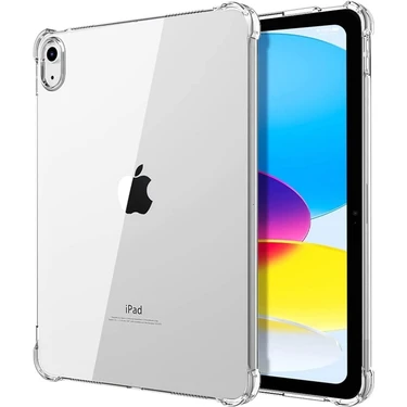 TEKNETSTORE Apple Ipad 10. Nesil 10.9 Inç 2022 Uyumlu Şeffaf Koruyucu Tablet Kılıfı A2696 A2757