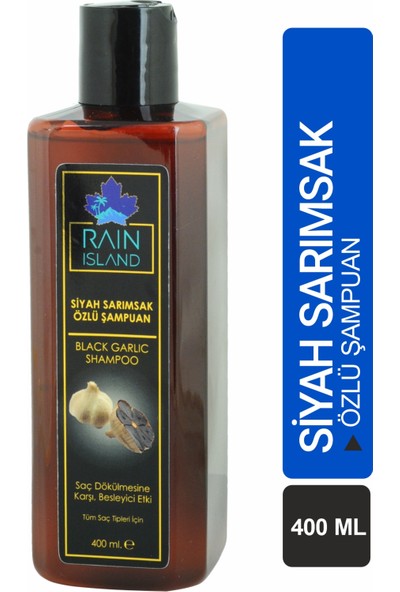 Rain Island Siyah Sarımsak Özlü Şampuan