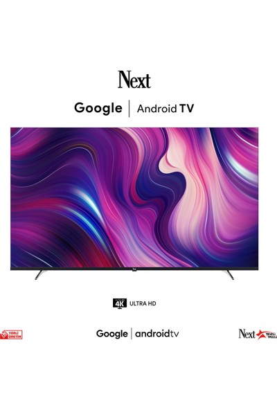 Next YE-65020GFSG5-4K 65" 165 Ekran Uydu Alıcılı 4K Ultra Hd Google Android LED Tv