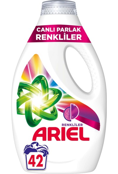 Ariel Canlı Parlak Renkliler Sıvı Çamaşır Deterjanı 42 Yıkama