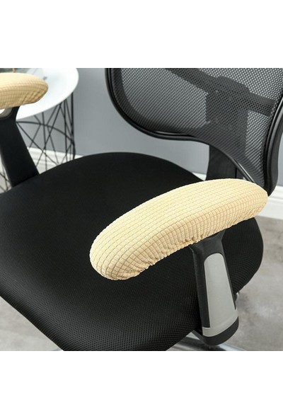 Elastik Sandalye Kolçak Ofis Sandalyesi Dirsek Kol Destek Koruyucu Bej