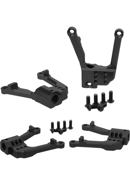 4x Rc Şok Damper Kuleleri Dağı SCX10 Iı 90046 90047 Araba Kamyon Dıy Parçaları Siyah indirimleri