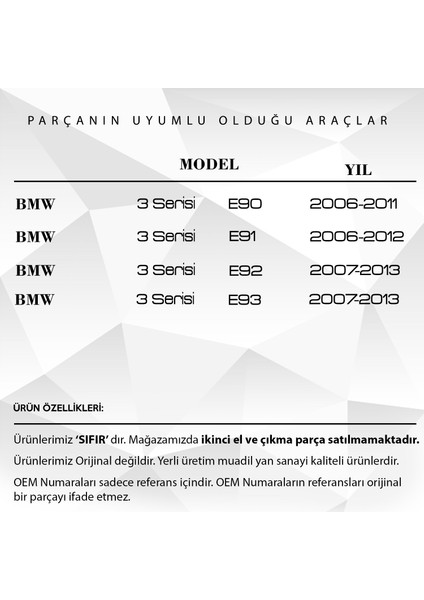 Bmw 3 Serisi Için Klima Havalandırma Gril Panel Düğmesi