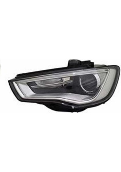 Audı A3 Ön Far Elektrikli Motorlu Krom Ledli Xenon Tip Sol 2013-2016 8V0941043