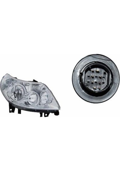 Fıat Ducato Ön Far Elektrikli Motorlu 8 Fişli Sağ 2007-2011 1369495080