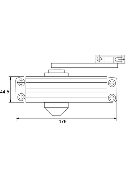 DCL10 Kapı Kapatıcı F, En3, Gümüş