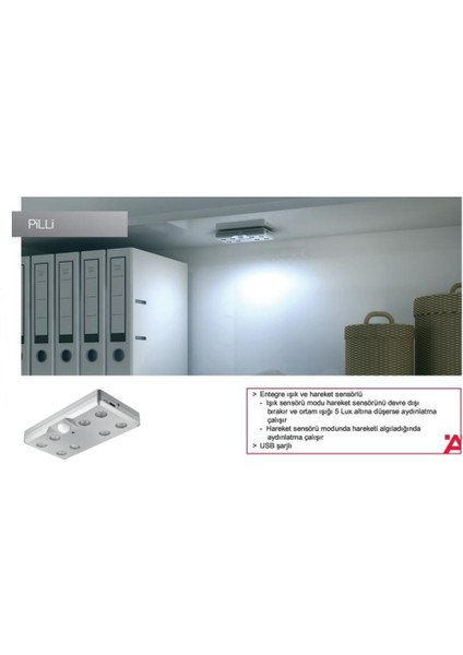 LED 9004 Pilli Ayd. 0,8W, Gümüş R.,4000K