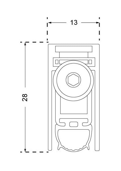 Zone Kapı Altı Giyotin 1030MM