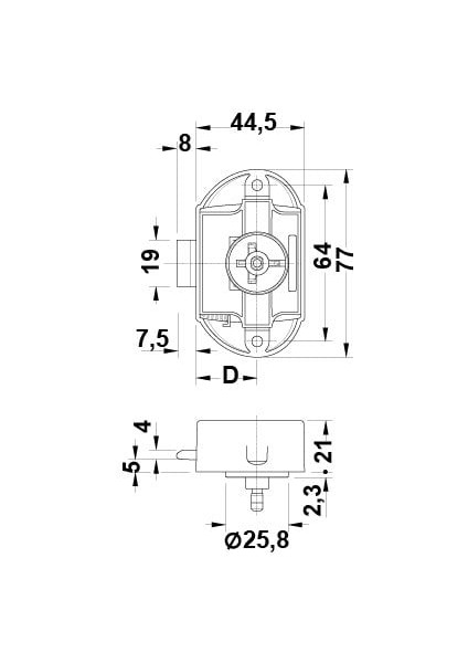 Basmalı Sürgü Kilit 25MM, Kahve Renk fiyatları