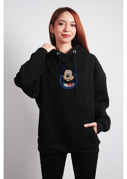 Oversize Hoodie Mickey Mouse Dragling Black