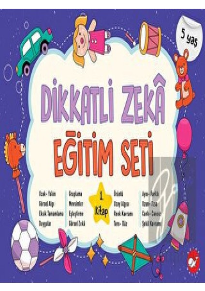 Dikkatli Zeka eğitim Seti 1. Kitap - 5 Yaş