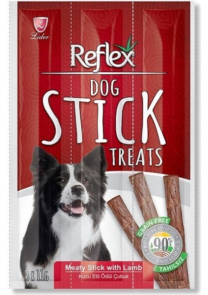 3 Çeşit Köpek Ödül Çubuğu Sticks 6'lı Paket 6 x 33 gr (Kuzu Etli, Tavuklu, Biftekli)