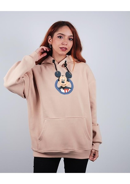 Oversize Hoodie Mickey Mouse Dragling Stone Color