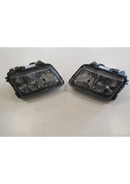 Audı A3 - 97/00 Modifiye Far Lambası Sağ/sol Set 2 Parça Elektrikli/manuel Siyah (H7/h1)(Tyc)