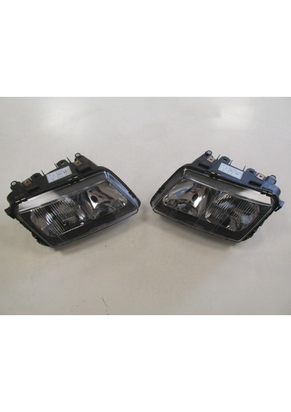 Audı A3 - 97/00 Modifiye Far Lambası Sağ/sol Set 2 Parça Elektrikli/manuel Siyah (H7/h1)(Tyc)