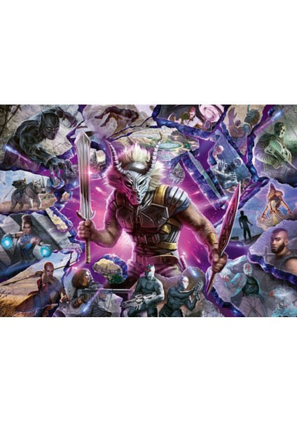 Marvel Villainous: Killmonger Puzzle 1000 Parca Puzzle